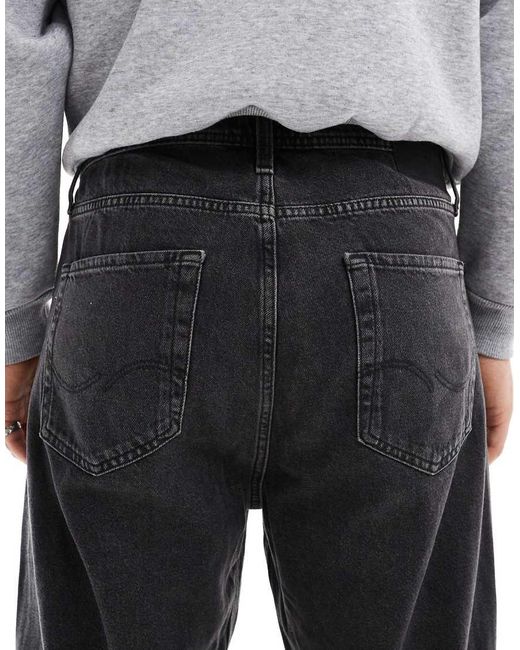Jack & Jones Gray Alex Baggy Jeans for men