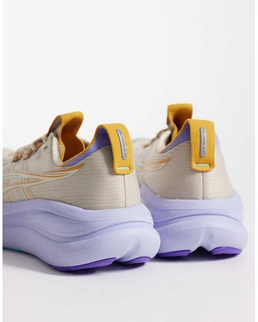 Asics White Gel-Nimbus 28 Running Trainers