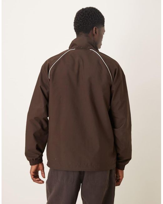 Adidas Originals Brown Chest Stripe Track Top