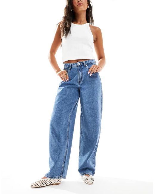 Vero Moda Blue Barrel Leg Jeans