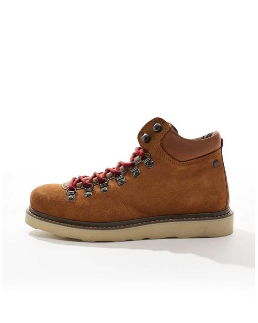 Scarponcini Da Trekking Color Cuoio Con Suola Spessa di Jack & Jones in Blue da Uomo