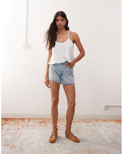 Miss Selfridge White Lace Back Swing Cami Top