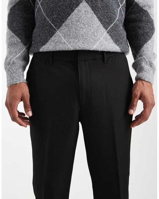 New Look Gray Slim Smart Trouser for men