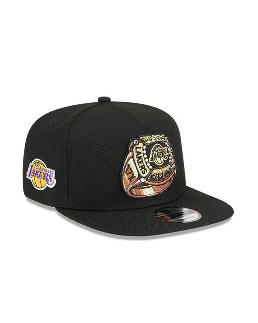 KTZ Black La Lakers 9fifty Ring Graphic Cap With Side Patch