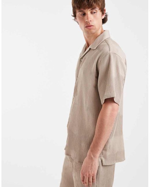 Jack & Jones Natural Plisse Shirt for men