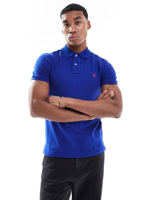 Polo Ralph Lauren – pikee-polohemd in Blue für Herren