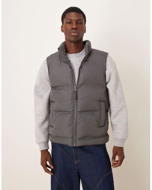 ASOS Men's Blue Puffer Gilet