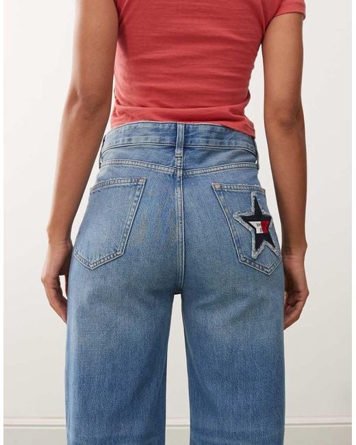 Tommy Hilfiger Blue Tommy Girl Relaxed Star Jeans