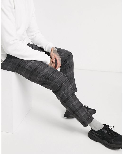 Pantalones ajustados a gris oscuro de hombre de color Lyst