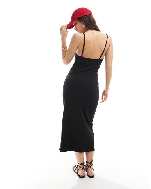 Cotton On Black Cotton On Byron Low Back Maxi Dress