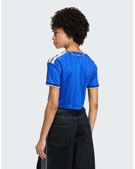 Adidas Originals Blue Italy 26 Home Cropped Jersey