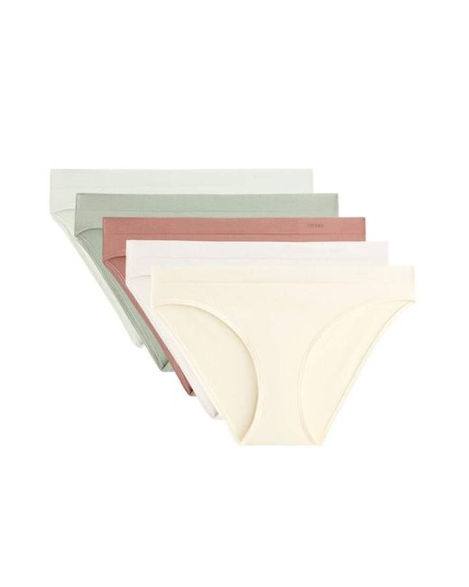 Oysho White 5 Seamless Classic Briefs