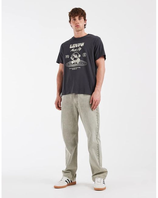 Levi's Blue Graphic Print T-shirt for men