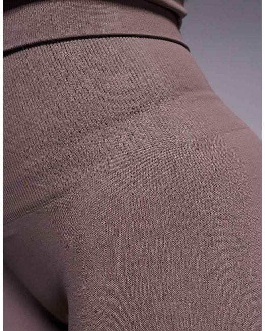 4505 Purple Seamless 5 Inch High Waist legging Shorts