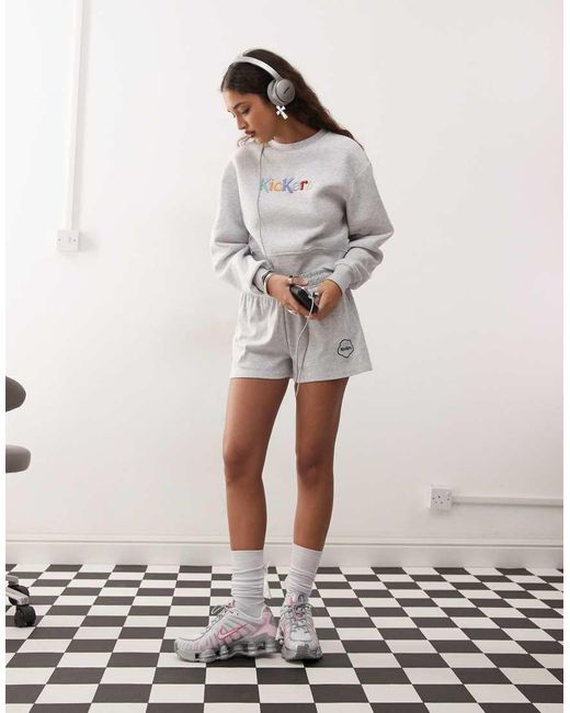Kickers Brown Crop Sweatshirt