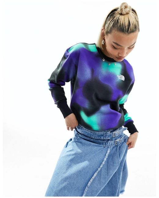 The North Face Blue – essential – oversize-fleece-sweatshirt