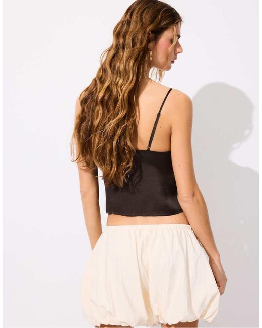 Stradivarius White Balloon Shorts