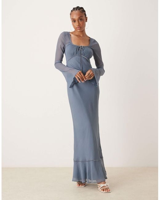 asos tall formal dresses ASOS Design Sequin Long Sleeve Open Back Midi Dress Sage Green Tall Size 12