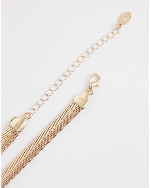 Accessorize White – breite schlangenhalskette