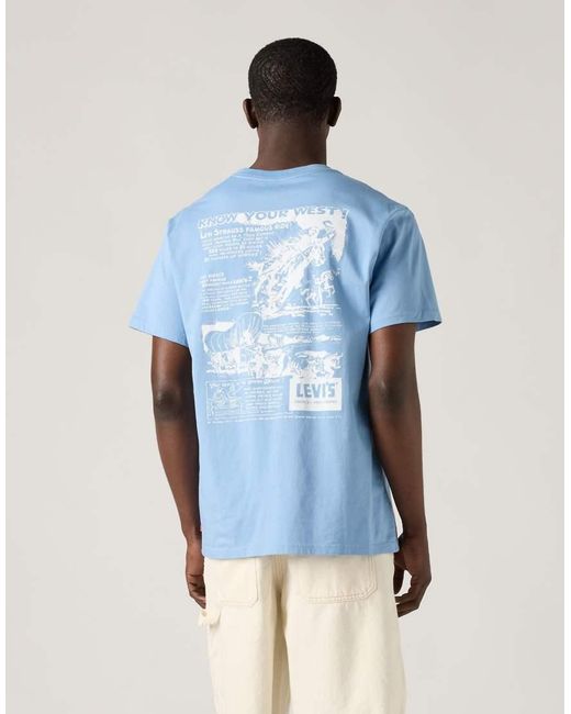 Camiseta Luminoso Holgada De Algodón Levi's de hombre de color Blue