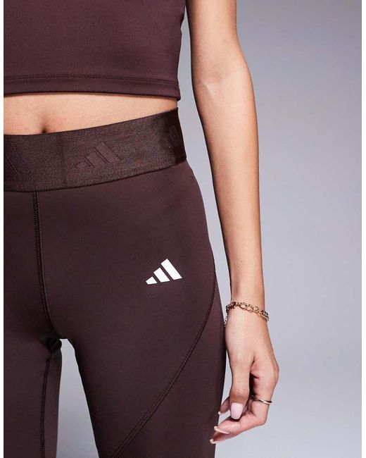 Adidas Originals Brown Adidas Training Hyperglam leggings