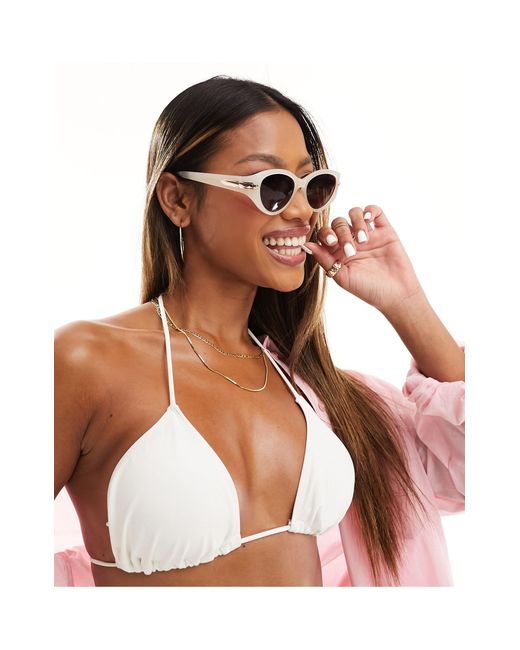 South Beach White – runde sonnenbrille