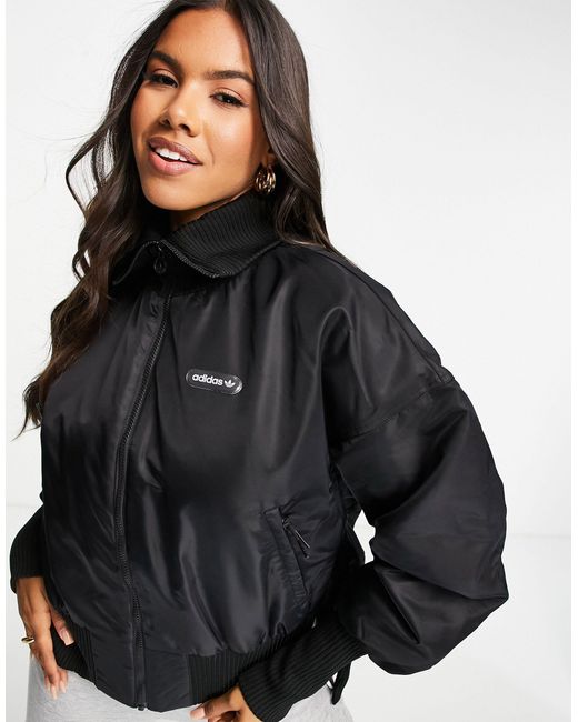 Chaqueta bomber negra adidas Originals de color Negro - Lyst