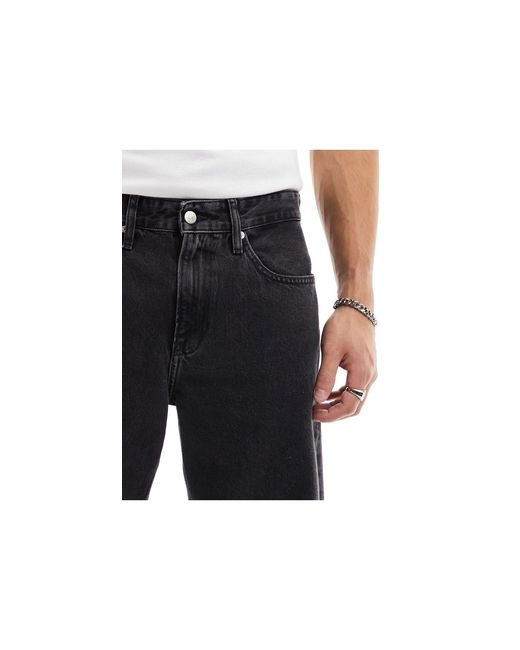 Calvin Klein – lockere 90er-jeans in Black für Herren
