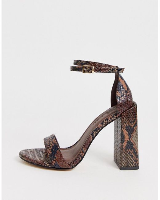 asos snake heels