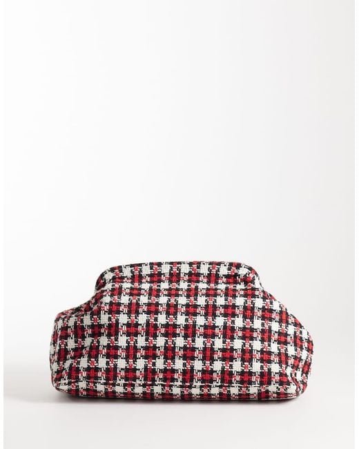 ASOS Red Asos Deisgn Large Frame Clutch Bag