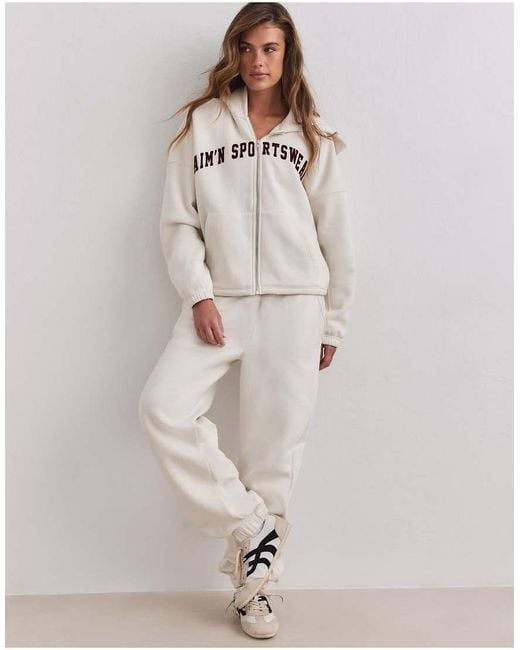 Aim'n Natural Cream Classic Sweatpants