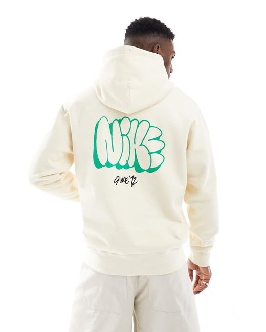 Nike White Solo Swoosh Hoodie for men