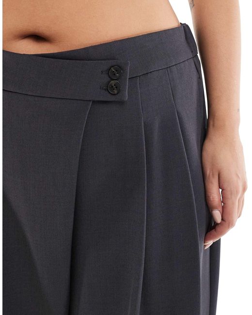 Vero Moda Blue Wide Leg Wrap Front Trouser Co-ord