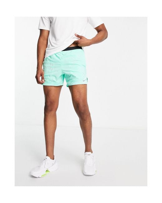 Nike – run division stride – reflektierende shorts in Blue für Herren