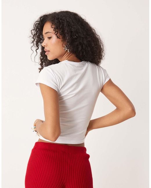 ASOS Red Baby Tee With Hot And Spicy Chilli Graphic