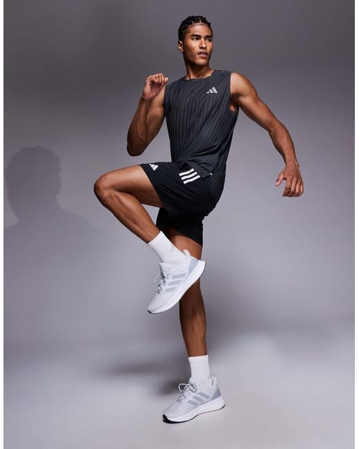 Adidas Originals Adidas running – adi365 – trägertop mit em muster in Blue für Herren