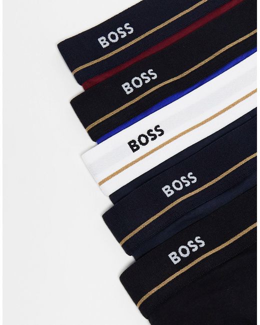 Boss – essential – 5er-pack unterhosen in Blue für Herren