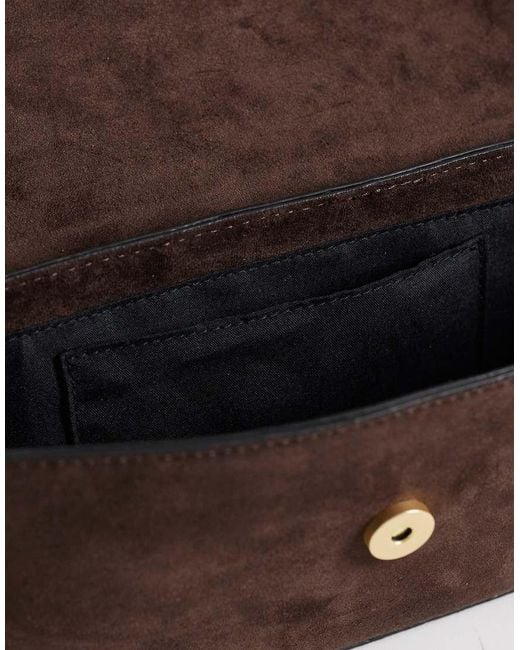 ASOS Brown Loop Handle Clutch Purse