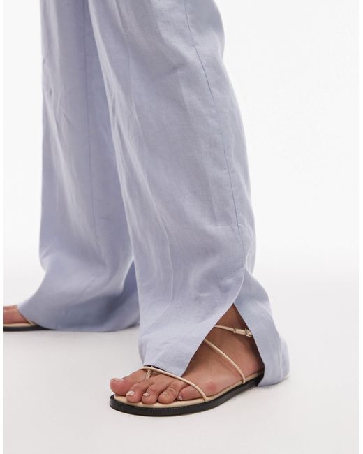 & Other Stories Blue – leinenhose