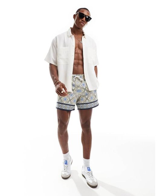 Abercrombie and fitch swim shorts best sale