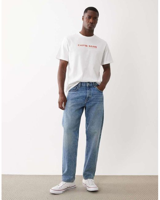 Calvin Klein Blue Centre Logo T-Shirt