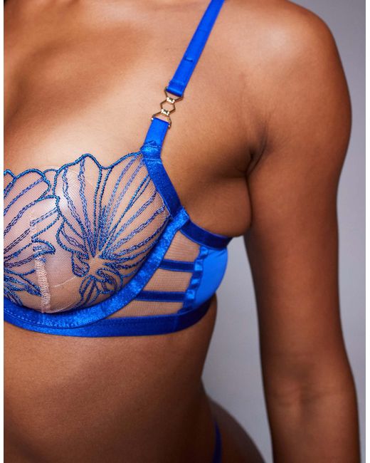 Ann Summers Blue Incensing Non Padded Balcony Bra