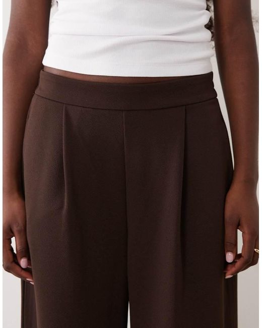 Vila Multicolor Wide Leg Pleated Trousers