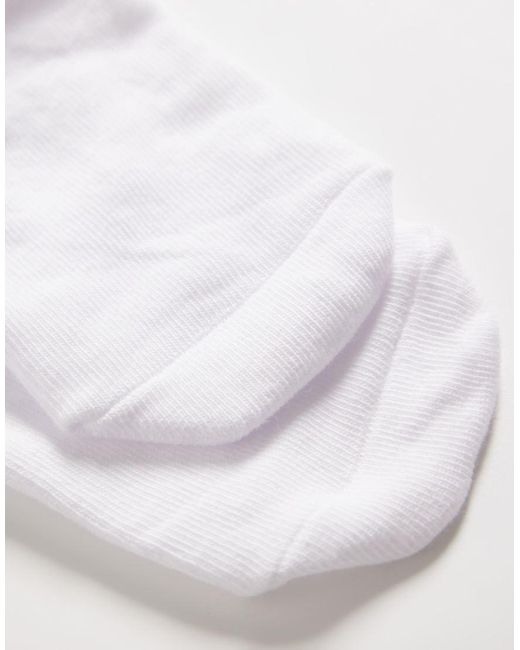 Pieces White 2 Pack Trainer Socks