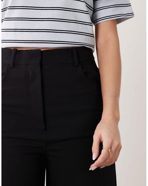 Mango Black Tailored Barrel Trouser