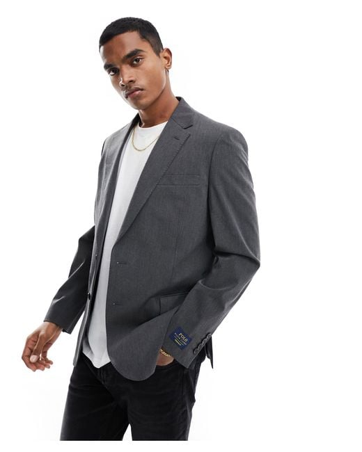 Polo Ralph Lauren Gray 2 Button Single Breasted Tailored Sportcoat for men
