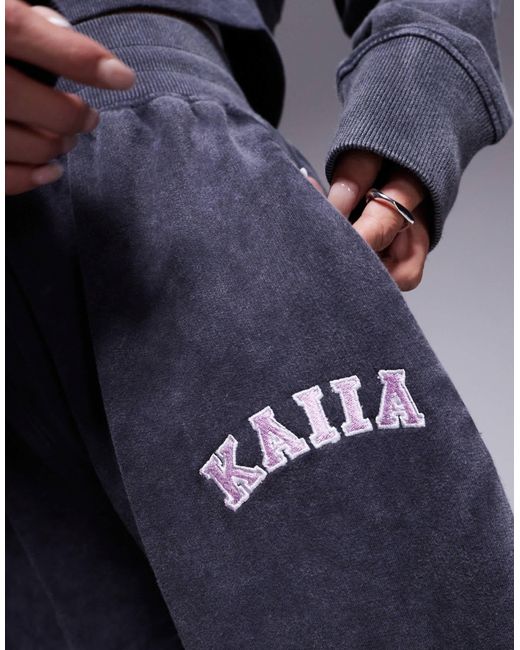 Kaiia Blue – studio – gerade geschnittene jogginghose