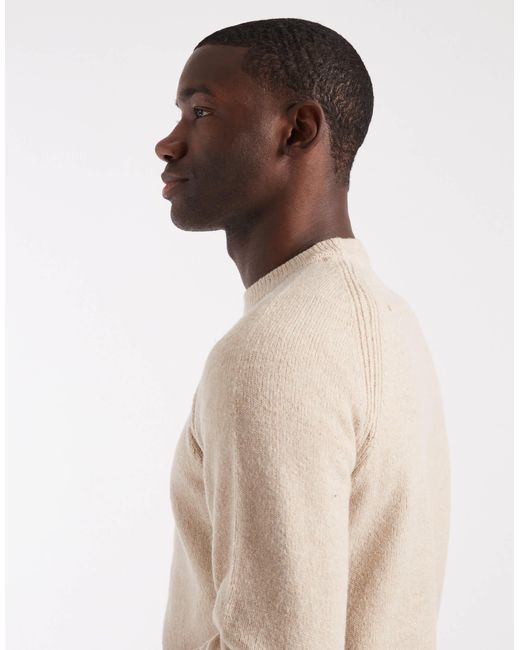 Pull ras Threadbare pour homme en coloris Natural