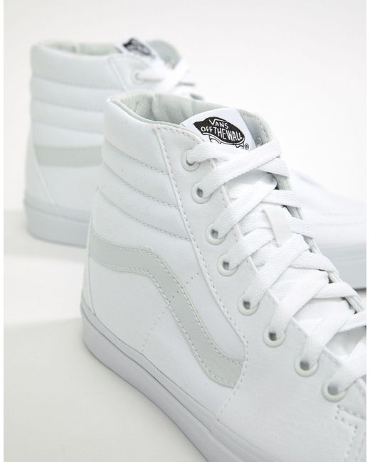 vans high platform white