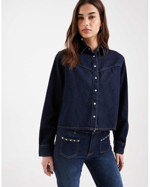Levi's Blue Logan Boxy Denim Shacket